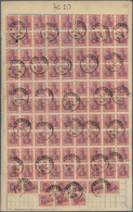 01269 Deutsches Reich - Inflation: 1922, 40 Pf Orange Ziffer, 110 Stück, 60 Pf Bräunlichlila Arbeiter, 900 - Brieven En Documenten