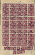 01271 Deutsches Reich - Inflation: 1922, 40 Pf Orange Ziffer, 2025 Stück, Sowie 60 Pf Bräunlichlila Arbeit - Lettres & Documents