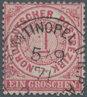 01292 Deutsche Post In Der Türkei - Vorläufer: 1871, NDP 1 Gr. Gezähnt Mit Sehr Seltener Entwertung "CONST - Turkse Rijk (kantoren)