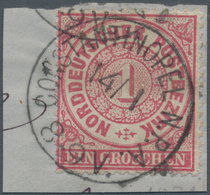 01293 Deutsche Post In Der Türkei - Vorläufer: 1871, NDP 1 Gr. Gezähnt Mit Sehr Seltener Entwertung OHNE J - Turquia (oficinas)
