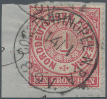 01293 Deutsche Post In Der Türkei - Vorläufer: 1871, NDP 1 Gr. Gezähnt Mit Sehr Seltener Entwertung OHNE J - Turkse Rijk (kantoren)