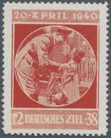 01415 Kriegs- Und Propagandafälschungen: 1940, 12 + 38 Pfg. "Geburtstag Adolf Hitler", Sogenannte Spitler- - Otros & Sin Clasificación