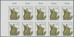 01429 Bundesrepublik Deutschland: 1992, Asam, Ungezähnter 10er Block (5x2) Sus Bogenecke Oben Links, Mit R - Other & Unclassified