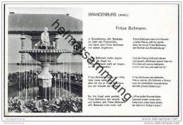 Brandenburg/Havel - Fritze-Bollmann-Brunnen - Gedicht - Brandenburg