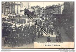 Delcampe - 75e Anniversaire De L'Indépendance Belge - Cortège Des Drapeaux - 17. Sociétés De Musique - Feiern, Ereignisse