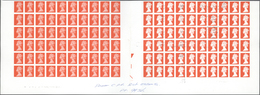01512 Großbritannien - Machin: 1997, Imperforated Proof In Issued Design On Gummed Paper, Brick Red, Witho - Machins