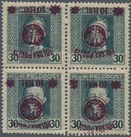 01557 Polen: "1918/1919: Second Lublin Issue 10 Hal On 30 Heller Green Grey With Inverted Violett Overprin - Briefe U. Dokumente