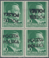 01573 Polen - Lokalausgaben 1944/45: 1945 KONSKIE: 10 Groszy Green With Hand Overprint "POCZTA POLSKA", Bl - Sonstige & Ohne Zuordnung