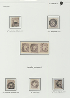 01583 Portugal:  1853- 100 Rs., Three Stamps With Insular Postmarks ``48'', ``49'' And 50'' (forerunners - Perc - Brieven En Documenten