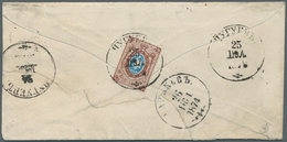 01591 Russland: 1866, 10 K. With MALFORMED "10" AT UPPER RIGHT (so-called "Kalach"), Used On 1874 Cover. A - Ungebraucht