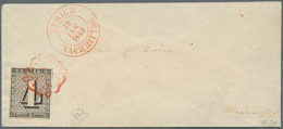 01610 Schweiz - Zürich: 1846: Ortsbrief Von Zürich, Frankiert Mit 4 Rp. "Zürich" Schwarz, Type I Mit Waage - 1843-1852 Correos Federales Y Cantonales