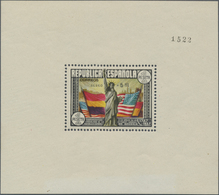 01672 Spanien: 1938, 150th Anniversary Of U.S. Constitution, Souvenir Sheet 1pts.+5pts. Unmounted Mint, Nu - Oblitérés