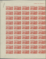 01677 Spanien: 1939, Field Post (not Issued), 5c. To 1.25pts. IMPERFORATE, Complete Set Of Ten Values In U - Gebruikt