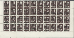 01690 Spanien: 1951, Canary Island's Visit, 25pts. Lilac-brown With Number "A001,874", Bottom Marginal Blo - Oblitérés