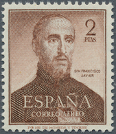 01691 Spanien: 1952, 400th Death Anniversary Of San Francisco Javier, 2pts. Brown, Colour Variety, Unmount - Used Stamps