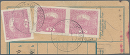 01710 Tschechoslowakei: 1920, Hradcany 30h. Bright Lilac Imperforate, Single Copy And Horiz. Pair Each Wit - Cartas & Documentos