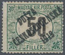 01718 Tschechoslowakei: 1919, "Posta Ceskoslovenska" Overprints, 50f. Green/black With Better Watermark, M - Covers & Documents