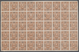 01727 Türkei: 1867, 1 Pia. Brown Postage Due With "5" (Bes) Instead Of "1" (Bir) In Overprint, Imperf Part - Cartas & Documentos