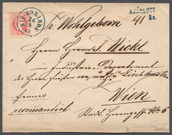 01735 Ungarn - Stempel: 1867: "KIS-KOMAROM 26/9/67", Blauer Einkreisstempel! Bei Müller (5661a) Und Ryan ( - Postmark Collection