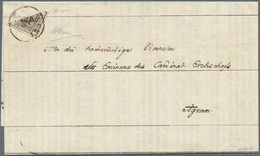 01806 Österreich: 1850/54: 2 Kreuzer Tiefschwarz, Maschinenpapier Type III B, Diagonal Von Links Oben Nach - Ungebraucht