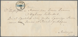 01821 Österreich: 1850/1854, 9 Kreuzer Blau, Maschinenpapier Type III, Senkrecht Gedrittelt (linkes Dritte - Unused Stamps