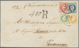 01843 Österreich: 1867, 2 Kr Gelb, 3 Kr Hellgrün, 5 Kr Rot (Type IIb) Und 10 Kr Tiefblau, Alle Marken Fein - Ongebruikt
