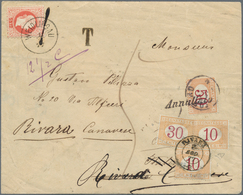 01845 Österreich: 1877, 5 Kr Rot, Feiner Druck, Entwertet Mit K1 WEIDLINGAU, 1/8 77 (Tintenstrich Auf Mark - Ongebruikt