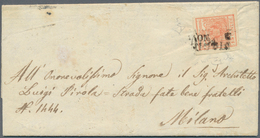 01917 Österreich - Lombardei Und Venetien - Stempel: 1850: VIGGIU (12 Punkte) Auf Brief Mit 15 C Nach Mail - Lombardije-Venetië