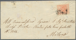 01917 Österreich - Lombardei Und Venetien - Stempel: 1850: VIGGIU (12 Punkte) Auf Brief Mit 15 C Nach Mail - Lombardo-Vénétie