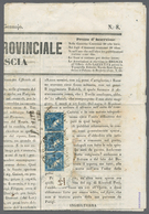 01933 Österreich - Stempel: "I.R. SPEDIZIONE DELLE GAZZETTE DI BRESCIA" (Lombardei-Venetien), Klarer Und S - Frankeermachines (EMA)