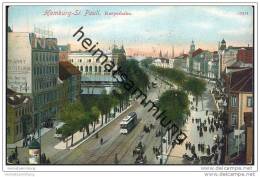 Delcampe - Hamburg - St. Pauli - Reeperbahn - Strassenbahn - Mitte