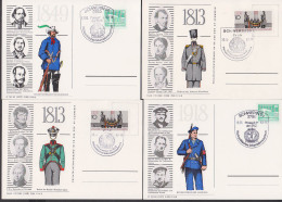 Uniforme Uniformes Uniformen Lützower Kavallerie, Badische Volkswehr Rusich-Deutschen Legion 1813, 1849, 1918 - Militaria