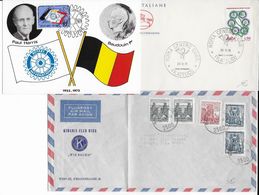 ROTARY CLUB - ENSEMBLE De 12 ENVELOPPES - VOIR 4 SCANS - Rotary, Lions Club