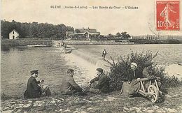 Delcampe - D-18-855 : BLERE. LES BORDS DU CHER. ECLUSE. BROUETTE. - Bléré