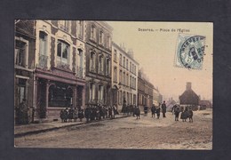 Delcampe - Vente Immediate Desvres (62) Place De L' Eglise ( Animée Toilée Imp. Swyghedauw) - Desvres