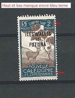 VARIÉTÉS 1930 N° 11 NOUVELLE CALÉDONIE SURCHARGE ILES WALLIS ET FUTUNA  2C NEUF DOS CHARNIÈRE - Timbres-taxe