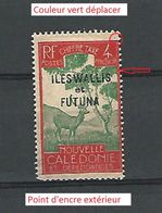 VARIÉTÉS 1930 N° 12 NOUVELLE CALÉDONIE SURCHARGE ILES WALLIS ET FUTUNA  4C NEUF  DOS CHARNIÈRE - Portomarken