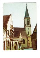 Cpm - 67 - Benfeld - église Catholique - 1970 - Café Bière Schutzenberger Bijoux Murat YEMA - Benfeld