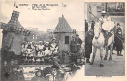 16-COGNAC- FÊTE DE LA MI-CARÊME, CHAR DES MOULINS 21 MARS  1909 - Cognac