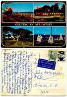 Delcampe - Germany, West 1988 Postcard Gelting An Der Ostsee - Ship Ferry - Fähren