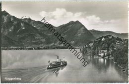 Delcampe - Ringgenberg - Fahrgastschiff - Foto-Ansichtskarte - Verlag Walter Schild Interlaken - Interlaken