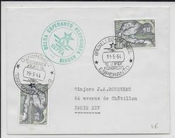 ESPERANTO - BELGIQUE - 1964 - ENVELOPPE Avec OBLITERATION TEMPORAIRE - Esperánto