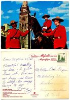 Delcampe - Canada 1980‘s Postcard Ottawa - Royal Canadian Mounted Police & Parliament - Polizei - Gendarmerie