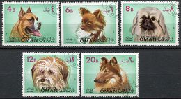 Delcampe - (lot 16) Oman Ob - Série De 5 Tbres - Chiens - - Oman