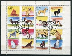 Delcampe - (lot 26) Oman Ob - Série De 16 Tbres - Chiens Et Chats - - Oman