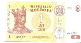 1 Leu 2010, P-8, UNC - Moldavië