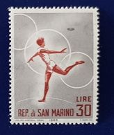 Delcampe - SAINT MARIN Lancer Du Disque, Olympic Games Olympics Athletics Athletisme, 1 VALEUR Adherences. - Athlétisme