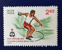 Delcampe - INDE Lancer Du Disque, Asian Games Delhi 1982, 1 Valeur ** MNH - Athlétisme