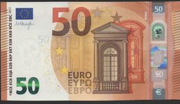 50 EURO ITALIA  SA  S021 H5 LAST POSITION  Ch. "40"  - DRAGHI   UNC - 50 Euro