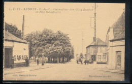 Delcampe - 62 --  Ardres -- Carrefour Des Cinq Routes Et Rue Gambetta - Ardres